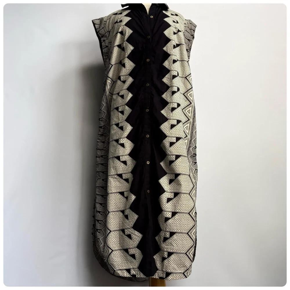 NWT Anthropologie Maeve The Lillian Button-Front Cotton Midi Dress, L - Picture 11 of 13